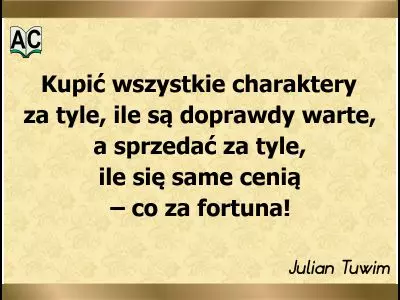 Autor: Julian Tuwim Ludzkie charaktery