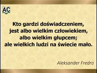 Aforyzm o doświadczeniu