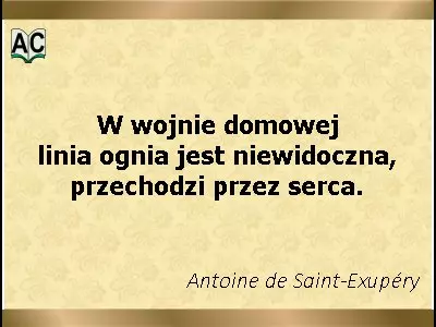 Autor: Antoine de Saint-Exupéry Wojna domowa