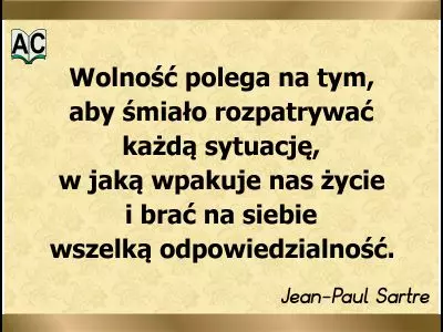 Wolność to odpowiedzialność.