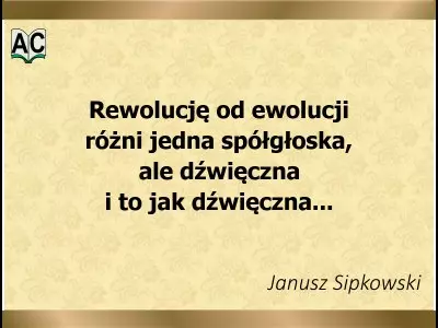 O rewolucji i ewolucji