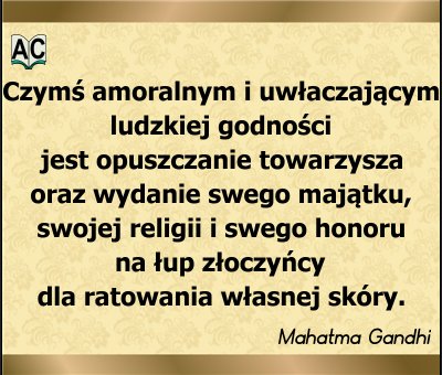 Myśli Mahatmy Gandhiego
