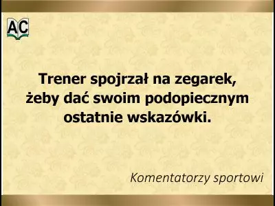 Wskazówki trenera